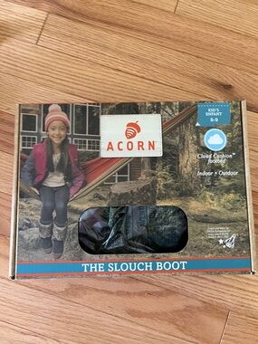 NWT | Acorn | Kids Slouch Boot | Kids Enfant 8-9 Unisex